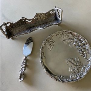 SOLD - 3 Piece Arthur Court Cheese Set